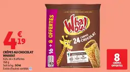 Auchan Crêpes au chocolat whaou offre