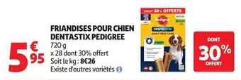 Auchan Friandises pour chien dentastix pedigree offre