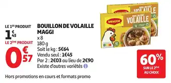 Auchan Bouillon de volaille maggi offre