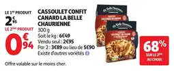 Auchan Cassoulet confit canard la belle chaurienne offre