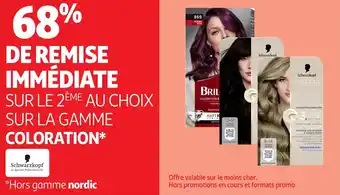 Auchan Coloration schwarzkopf offre