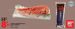 Auchan Supermarché Homard canadien entier cuitet congelé offre