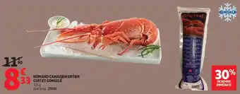 Auchan Supermarché Homard canadien entier cuitet congelé offre