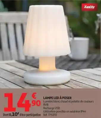 Auchan Supermarché Lampe led à poser offre