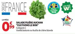 Auchan Supermarché Salade filière auchan "cultivons le bon" offre