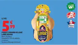 Auchan Supermarché LABEL ROUGE Poulet fermier de loué offre