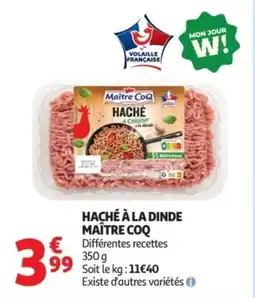 Auchan Supermarché MAÎTRE COQ Haché à la dinde offre
