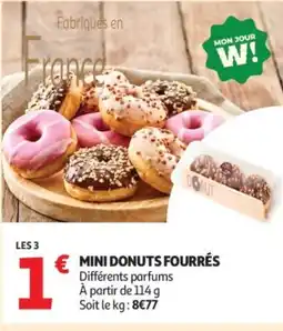 Auchan Supermarché Mini donuts fourrés offre