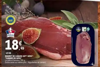E.Leclerc MAGRET DE CANARD IGP GERS CANARD DU GERS offre