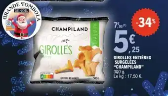 E.Leclerc Girolles Entières Surgelées 'Champiland' offre