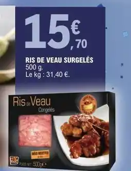 E.Leclerc RIS DE VEAU SURGELÉS offre