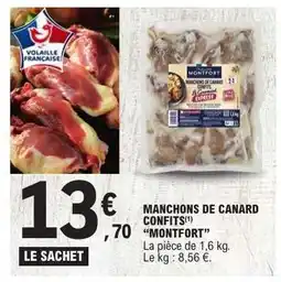 E.Leclerc MANCHONS DE CANARD CONFITS 'MONTFORT' offre