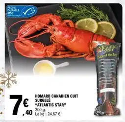E.Leclerc HOMARD CANADIEN CUIT SURGELÉ 'ATLANTIC STAR' offre