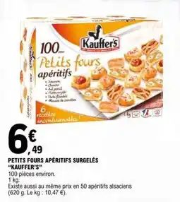E.Leclerc Petits Fours Apéritifs Surgelés 'Kauffer's' offre