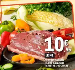 E.Leclerc FILET DE CANARD TRAITÉ SALAISON MAISTRES OCCITANS offre