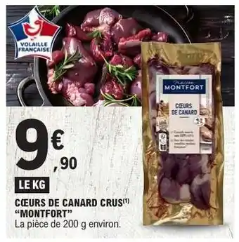 E.Leclerc Cœurs de Canard Crus 'Montfort' offre
