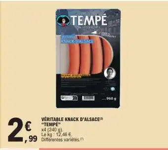 E.Leclerc VÉRITABLE KNACK D'ALSACE TEMPE offre