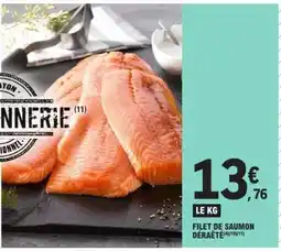 E.Leclerc FILET DE SAUMON DÉRAÊTÉ offre