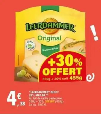 E.Leclerc Leerdammer bloc offre