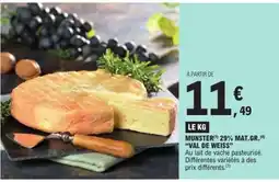 E.Leclerc MUNSTER 29% MAT.GR. VAL DE WEISS offre