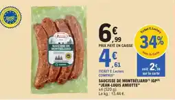 E.Leclerc SAUCISSE DE MONTBÉLIARD IGP JEAN-LOUIS AMIOTTE offre
