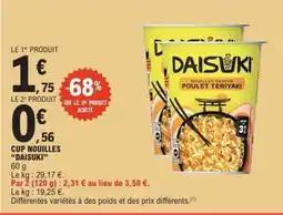 E.Leclerc Cup Nouilles Daisuki offre