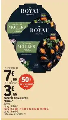 E.Leclerc Cocotte de Moules 'Royal' offre