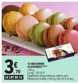 E.Leclerc 12 MACARONS CLASSIQUES offre