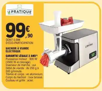 E.Leclerc Hachoir à viande électrique offre