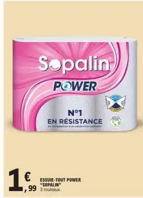 E.Leclerc ESSUIE-TOUT POWER SOPALIN offre