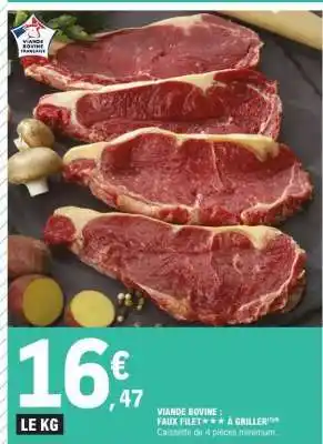 E.Leclerc Viande Bovine : Faux-Filet offre