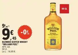 E.Leclerc BLENDED SCOTCH WHISKY WILLIAM PEEL offre