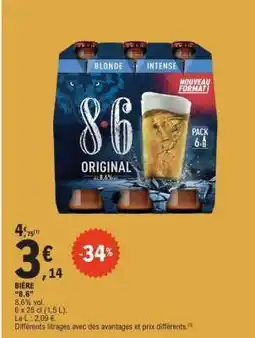 E.Leclerc BIERE 8.6 offre