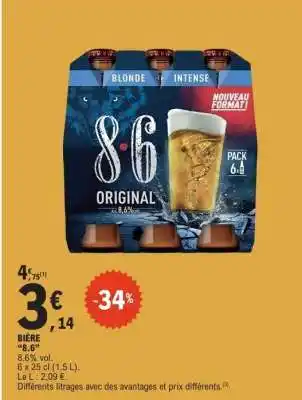 E.Leclerc BIERE 8.6 offre