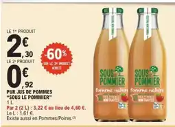 E.Leclerc PUR JUS DE POMMES SOUS LE POMMIER offre