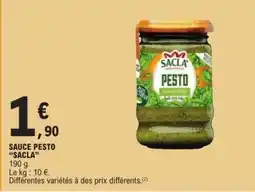 E.Leclerc SAUCE PESTO SACLA offre