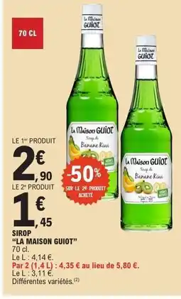 E.Leclerc Sirop La Maison Guiot offre