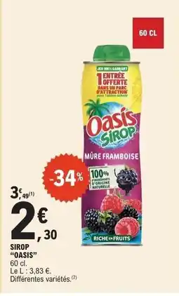 E.Leclerc Sirop Oasis offre