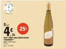 E.Leclerc AOC PINOT GRIS DEGUSTATION DAGOBERT offre