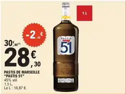 E.Leclerc Pastis de Marseille PASTIS 51 offre