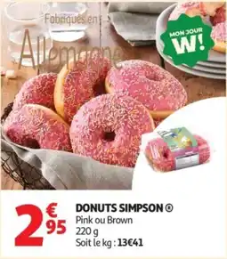 Auchan Supermarché Donuts simpson offre