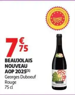 Auchan Supermarché Beaujolais nouveau aop 2025 offre