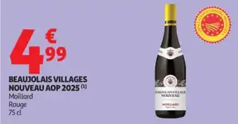 Auchan Supermarché Beaujolais villages nouveau aop 2025 offre