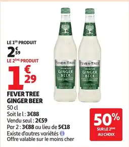 Auchan FEVER-TREE Ginger beer offre