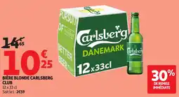 Auchan CARLSBERG Bière blonde club offre
