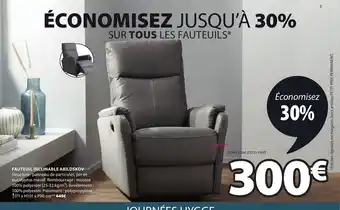 JYSK Fauteuil Inclinable Abildskov offre