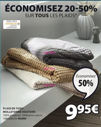 JYSK Plaid En Tissu Molletonne Hagtorn offre