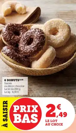 Super U 6 donuts offre