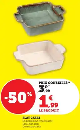 Super U Plat carre offre
