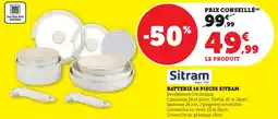Super U Batterie 10 pieces sitram offre